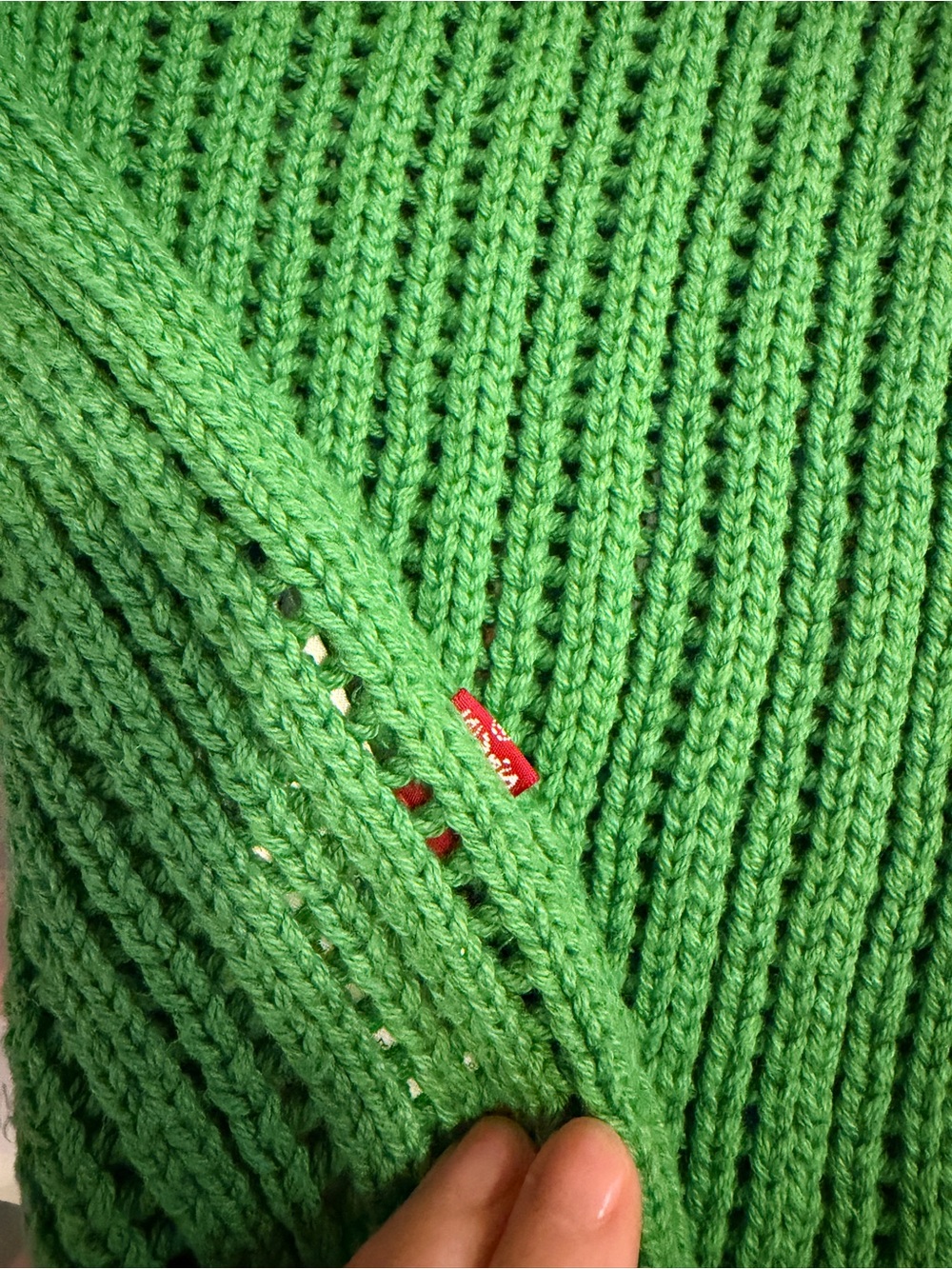 100% Cotton Evergreen Cropped Rib-Knit Sweater - Women's - Picture 7 of 8
